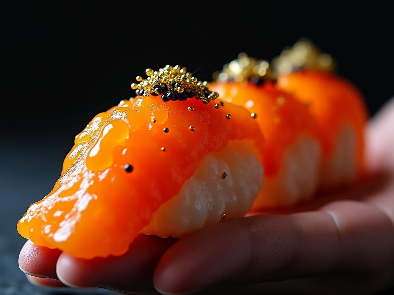 雲丹とキャビアの手巻き